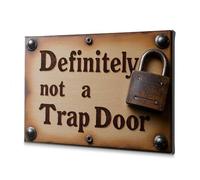 Décoration murale sur toile Unlocking The Mystery : Definitely Not A Trap Door (20 x 30 cm)