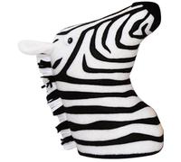 Décoration murale tête d'animal en forme de zèbre, en peluche, dessin animé mignon, décoration murale en coton, Animal pour pépinière, maison, maternelle