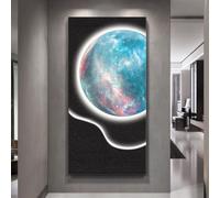 Décoration murale verticale LED en pierre de grès 3D,pour entrée et couloir | Éclairage d'ambiance LED, décoration murale verticale, alimentation sur secteur(B,80*160cm/31.5*62.9in)