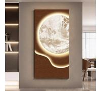 Décoration murale verticale LED en pierre de grès 3D,pour entrée et couloir | Éclairage d'ambiance LED, décoration murale verticale, alimentation sur secteur(F,60*120cm/23.6*47.2in)