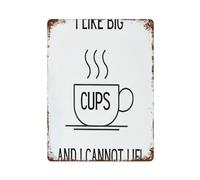 Décoration murale vintage avec citation « I Like Big Cups And I Cannot Lie » 40 x 30 cm