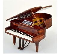 Decoration Music Legend Collection Piano À Queue Marron Miniature 14x11 Cm