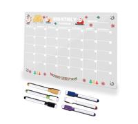Decoration Noel Calendrier de l'Avent Interieur Maison Calendriers Frigo Magnetique Planner Magnet Tableau Aimanté Transparent Effacable Planificateur Mensuel 2025