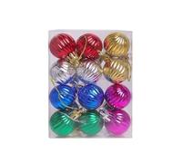 Decoration Noel,Décoration Noel Lot de 12 Mini Boules Noël 3 Cm, Décorations for Sapin, Colorées, Ornements À Suspendre Fête, Nouvel an(A01)