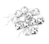Decoration Noel,Décoration Noel Lot de 12 Ou 24 Boules Décoratives for Sapin Noël 3 À 4 Cm, en Plastique, Suspendre, La Maison, Le Nouvel an(D5-12pcs 4cm)