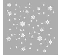 Décoration Noël Flocons Neige Adhésifs pour colle 4pcs Décoration | Matériau plastique souple, fixation pour statique pour colle, ne laisse pas de traces, réutilisable