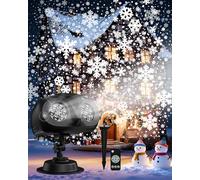 Décoration Noël,HD Projecteur Noël Extérieur Intérieur,LED Lampe Projecteur IP65 Étanche avecTélécommande,Lumiere pour Noël Halloween Cotillons Nouvel An Fête Jardin,Lampe d'Ambiance Cadeau