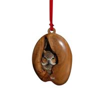 Decoration Noel, Ornement De Noël en Forme d'animal, Décoration d'animaux De La forêt, Ornement à Suspendre,Raton Laveur Hibou écureuil hérisson Lapin (écureuil)