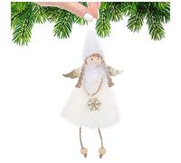 Decoration Noel Peluche Ange Poupée Suspension, Lutin de Noel Fille, Décorations de Noël à Suspendre, Decoration Sapin de Noel pour Sapin de Noël, Cheminée, Fenêtre (D, Taille Unique)