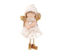 Decoration Noel Peluche Ange Poupée Suspension, Lutin de Noel Fille, Décorations de Noël à Suspendre, Decoration Sapin de Noel pour Sapin de Noël, Cheminée, Fenêtre