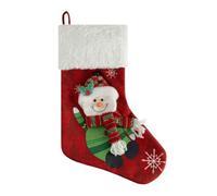 Decoration Noel Pochette décorative brodée en Forme de Père Noël pour Les fêtes