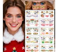 Decoration Noel Tatouage Enfant, Deco Noel Tatouage Ephemere Tatouage Temporaire Enfant Tatoo Gommettes Enfants Garcon Fille Deco Cadeaux de Noël (Noel B)