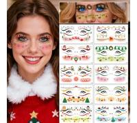 Decoration Noel Tatouage Enfant, Deco Noel Tatouage Ephemere Tatouage Temporaire Enfant Tatoo Gommettes Enfants Garcon Fille Deco Cadeaux de Noël (Noel A)