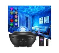 Décoration Nuit Étoilée, Lumière Galaxie Multicolore avec Effet Vagues Océaniques, Télécommande et Haut-parleur Bluetooth pour une Ambiance
