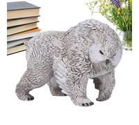 Décoration Ours Extérieur - Statue d'pour Jardin | Sculpture Animale Originale avec Design Tête de pour Décorations Extérieures Jardin Pelouse Porche