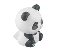 Décoration panda à énergie solaire pour voiture et maison, figurine décorative en plastique ABS infusant la paix et la prospérité avec mouvement alimenté par la lumière et design respectueux de