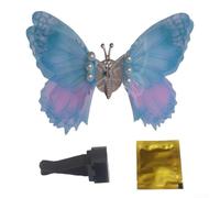 Décoration papillon pour grille d'aération de voiture avec ailes battantes pour intérieur de tableau de bord, accessoire de console centrale en maille pour voitures et camions en jaune, vert, bleu