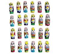 Decoration Paques, 24 Lapin Paques Chocolat, 170g Chocolat Paques en emballage individuel