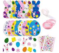 Decoration Paques, Activite Paques Enfants, DIY Bricolage De Paques Enfant, Oeufs De Paques A Decorer, Mousse Gommettes Autocollant Pâques, Décorations De Pâques, Artisanat De Deco Paques Fête