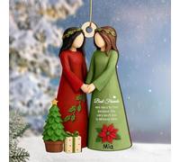 Décoration personnalisée en acrylique avec effet 3D « You are The Sister I Got to Choose » - Décoration à suspendre pour sœurs et sœurs - Cadeau d'anniversaire ou de Noël