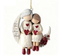 Décoration personnalisée en acrylique pour grand-mère et petit-enfant, décorations de sapin de Noël, cadeaux de Noël 2025 pour la famille grand-mère
