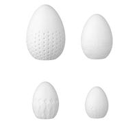 Décoration Porcelaine œufs Lot de 4 Céramique printemps Messager oeufs de Pâques