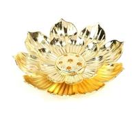 Décoration Porte-bâton de brûleur d'encens en Alliage, Ligne Lotus Bouddhiste, Plaque, Base Bobine Bois Santal, Temples, Studios Yoga, décoration la Maison Intérieur