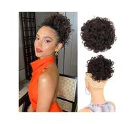 Décoration Postiche chignon décoiffé for femme, postiche synthétique bou vec cordon de serrage Extension(4)