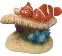 Décoration pour Aquarium - Clowns sur Anémones 6x3,5x5cm Aqua Della