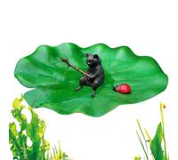 Décoration Pour Aquarium De Betta Flottant Chat à la Pêche | Décoration Mignonne Pour Réservoir À Betta pour Maison Bureau Restaurant Appartement Hôtel Amateurs de Pêche Pêcheurs Hommes
