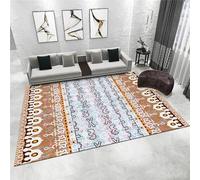 Decoration pour Chambre Tapis de Chambre d'enfant Motif géométrique Graffiti Bleu Jaune vestiaire Tapis Tapis de Jeux Enfant 200x350cm