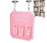 Décoration pour Étagère à Livres,Compteur de Lecture Bibliothèque,de Lecture Annuel pour Bibliophiles Art Mural Maison Salle de Classe Libraire | Décoration Murale Maison Salle de Classe Hommes Femmes