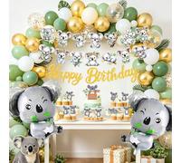 décoration pour fête anniversaire koala bannière joyeux anniversaire ours