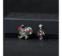 Decoration pour la Sensibilisation Bonhomme De Neige Style Pour Xmas Broche Bijoux Décorations De Noël Ensemble Pin Arbres Strass Broche Personnalisée Pins Kit Mariages (G, One Size)