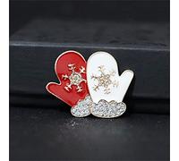 Decoration pour la Sensibilisation Bonhomme De Neige Style Pour Xmas Broche Bijoux Décorations De Noël Ensemble Pin Arbres Strass Broche Personnalisée Pins Kit Mariages (B, One Size)