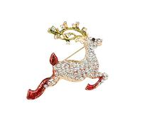 Decoration pour la Sensibilisation Bonhomme De Neige Style Pour Xmas Broche Bijoux Décorations De Noël Ensemble Pin Arbres Strass Broche Personnalisée Pins Kit Mariages (E, One Size)