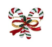 Decoration pour la Sensibilisation Bonhomme De Neige Style Pour Xmas Broche Bijoux Décorations De Noël Ensemble Pin Arbres Strass Broche Personnalisée Pins Kit Mariages (F, One Size)