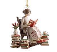 Décoration pour les amateurs de livres : « Juste une fille qui aime les livres » Figurine acrylique, décoration de table, décoration de Noël pour bibliophiles