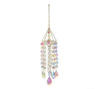 Décoration pour pendentif attrape-soleil avec carillon à vent, convient pour le jardin et la maison, améliore l'attrait visuel avec la réflexion de la lumière