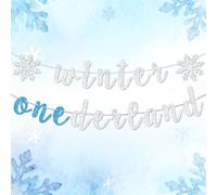décoration Premier Anniversaire Hiver onederland Flocon Neige bannière | décoration Premier Anniversaire Hiver onederland Flocon Neige bannière Guirlande Fanion Chaise Haute garçon Fille thème