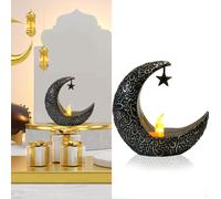 Décoration Ramadan Lune Bougies Aïd Moubarak Décoration Bougies à réchaud Musulmanes Islam Bougies Led Chambre Chambre Décoration de table