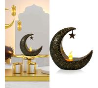 Décoration Ramadan Lune Bougies Aïd Moubarak Décoration Bougies à réchaud Musulmanes Islam Bougies Led Chambre Chambre Décoration de table