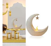 Décoration Ramadan Lune Bougies Aïd Moubarak Décoration Bougies à réchaud Musulmanes Islam Bougies Led Chambre Chambre Décoration de table