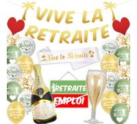 Décoration Retraite,Banderole Retraite,Ballon retraite,decoration retraite,Echarpe RetraitE,Vive La retraite,deco Retraite,Cadeau Retraite Femme Homme