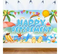 DéCoration Retraite pour La FêTe, BannièRe pour La Banderole Retraite, Toile De Fond pour Les Photos De La FêTe De La Retraite, Piscine BannièRes De DéCoration De La FêTe De La Joyeuse Retraite