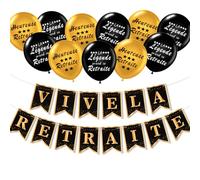Décoration Retraite, Vive La Retraite, Ballon Retraite, Decoration Retraite, Banderole Retraite, Deco Retraite, Vive La Retraite Deco Retraite Femme Homme, Retraite Heureuse