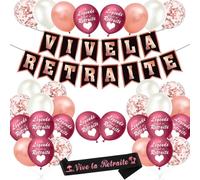 Décoration Retraite, Vive La Retraite Banderole, Bonne Retraite,Décoration Retraite, Ballon Retraite, Banderole Retraite, Decoration Retraite,Deco Retraite, Cadeau Retraite Femme Homme
