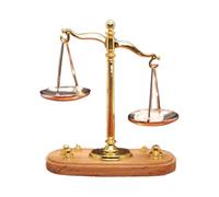 Décoration rétro de petites maisons de s 1:12 - Balance miniature | Figurine à l’échelle de la loi de la justice | Salle de ole salon Den cuisines chambres crèche bureau étude étagère a