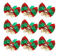 Décoration Sapin 4,5 cm Tissu pour robuste Décoration Sapin | Lot de 10 pièces, taille 4,5 x 4 cm, idéal pour décorer multiples objets, tissu polyester robuste(10pcs)