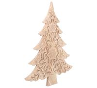 Décoration Sapin de Noël en Bois 3d, Artisanale, Beige | Découpes Inachevées, Surface à Peindre, Design Autoportant, Atelier Créatif, Bois , Usage Intérieur